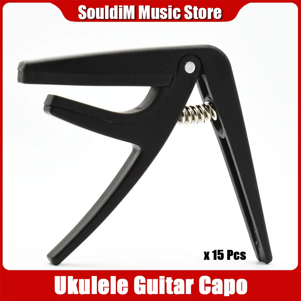 15pcs Ukulele Guitar Capo Single-handed Ukelele Capo For Guitar Accessories for 4 Strings Hawaii Guitar Accessories