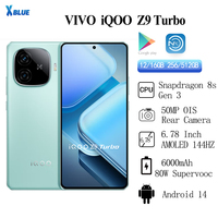 Original VIVO IQOO Z9 Turbo 50MP RearCamera OIS Snapdragon 8s Gen 3 6000mAh 80W SuperVOOC 6.78 Inch AMOLED 144Hz NFC OTA