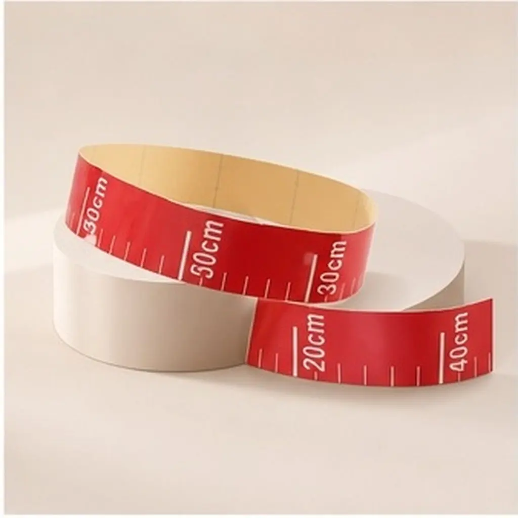 Self-Adhesive Water Level Measuring Tape Clear Scale Waterproof Long-Lasting Liquid Level Gauge Tool for Household and