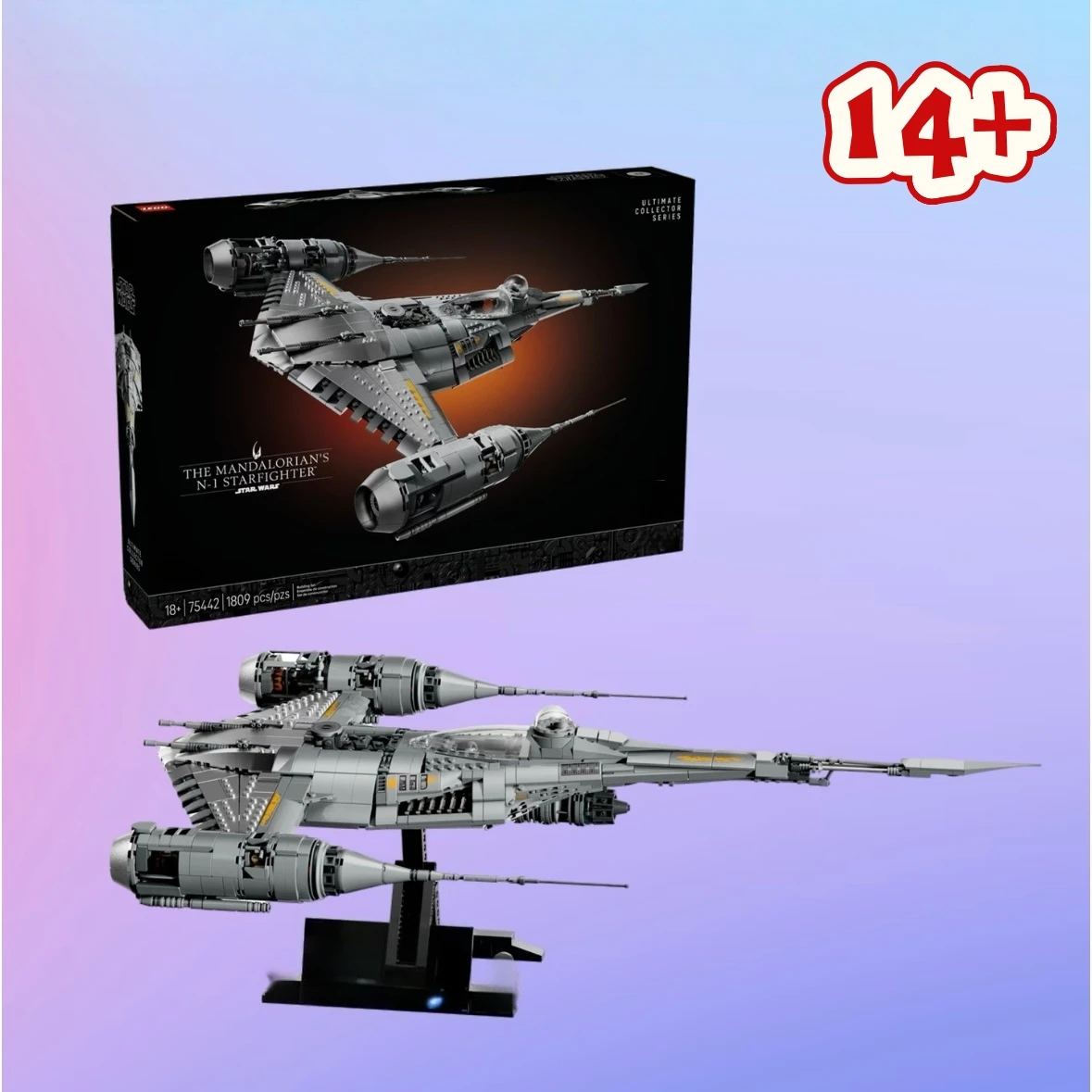 N-1 Starfighter Building Blocks Space Cruiser Model Kit