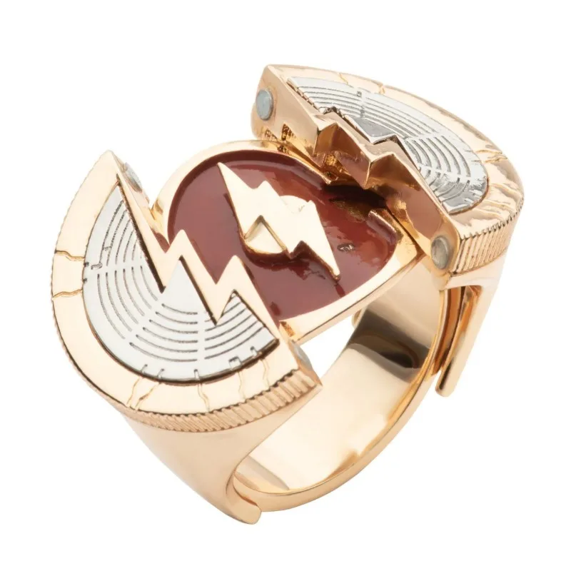Nuovo DC The Flash Barry Allen Personaggio del film Periferiche Anelli di personalità Creativo Vintage Cool Boys Anello Accessori Regali