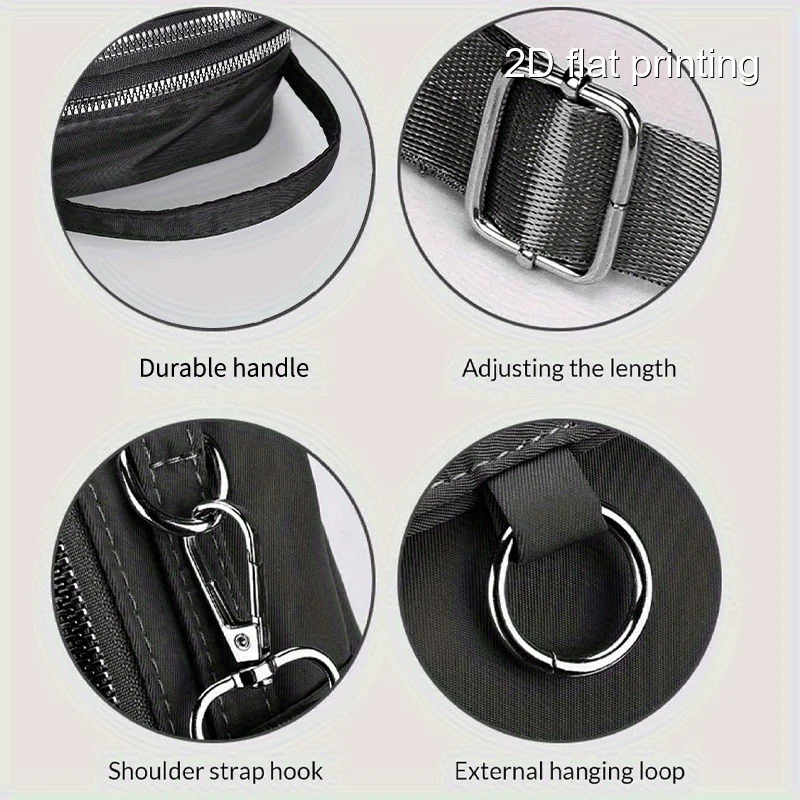 1PC Totenkopf-Druck, kleine Damen-Umhängetasche, modische High-End-Schulterhandtasche, großer Platz für stilvolle Aufbewahrungstasche – Detail 15