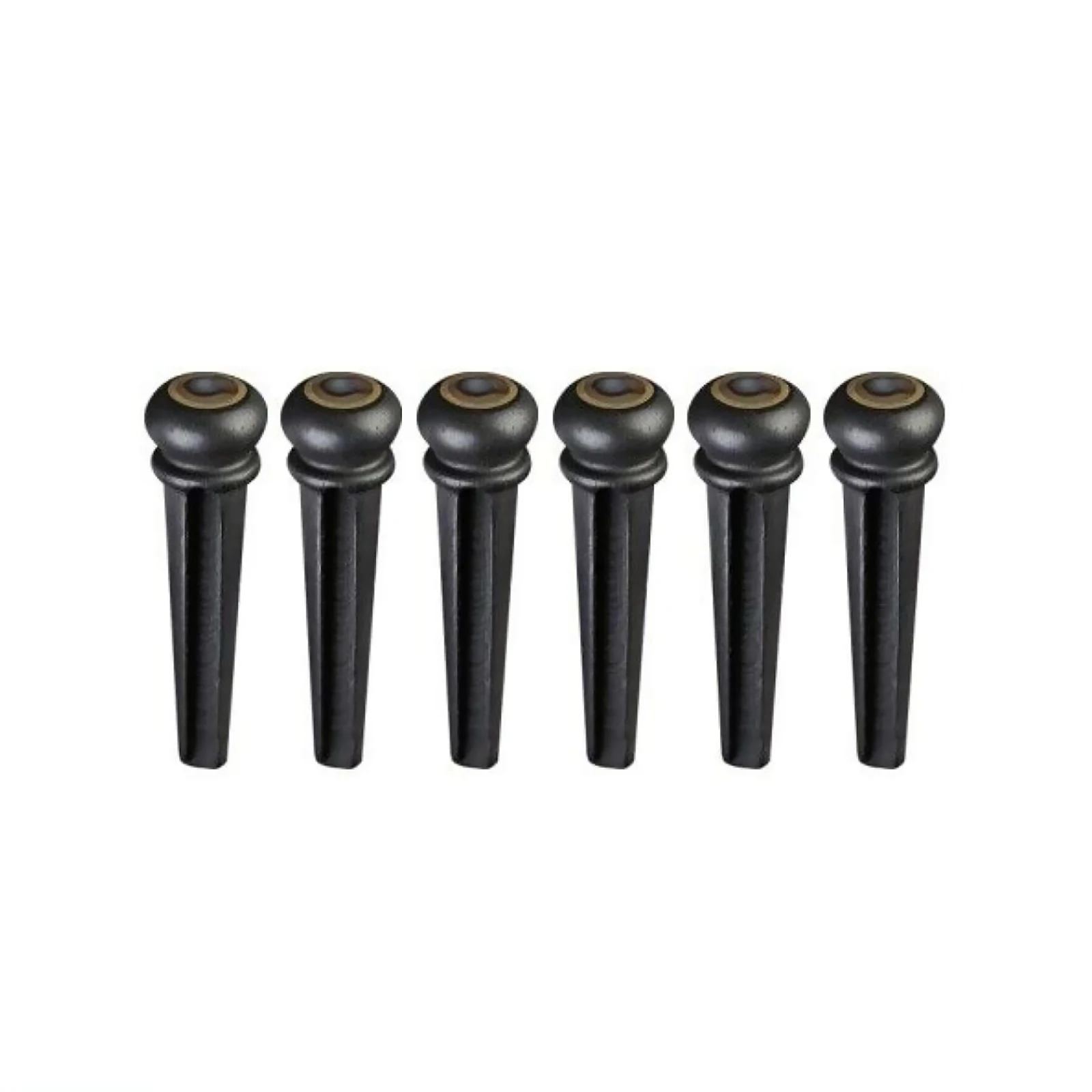 6 حزمة دبابيس جسر الغيتار الأبنوس ث/أذن البحر نقطة النحاس دائرة تنورة ل الشعبية الصوتية الغيتار الكهربائي سلسلة ثابتة الأظافر #2