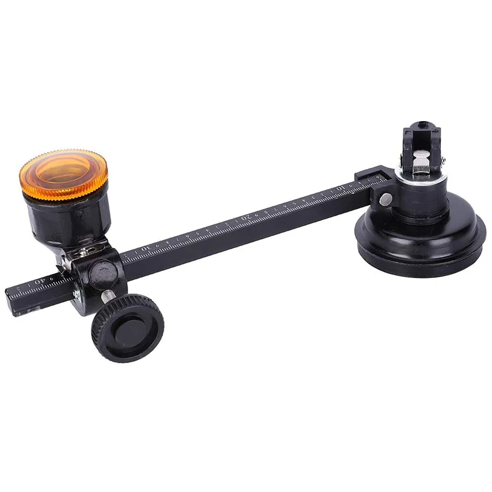 #37J 40cm Glass Ceramic Tile Cutter Compasses with A Fixed Suction Cup,Glass Ceramic Tile Cutter,(Metal)