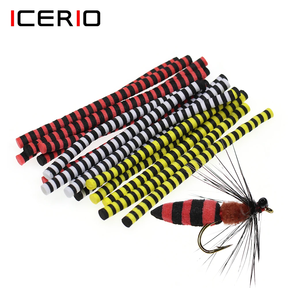 ICERIO Fly Tying EVA Foam Bodies for Bees and Hoppers Parachute Post Dry Fly Body Carp Fishing Zig Rig Floating