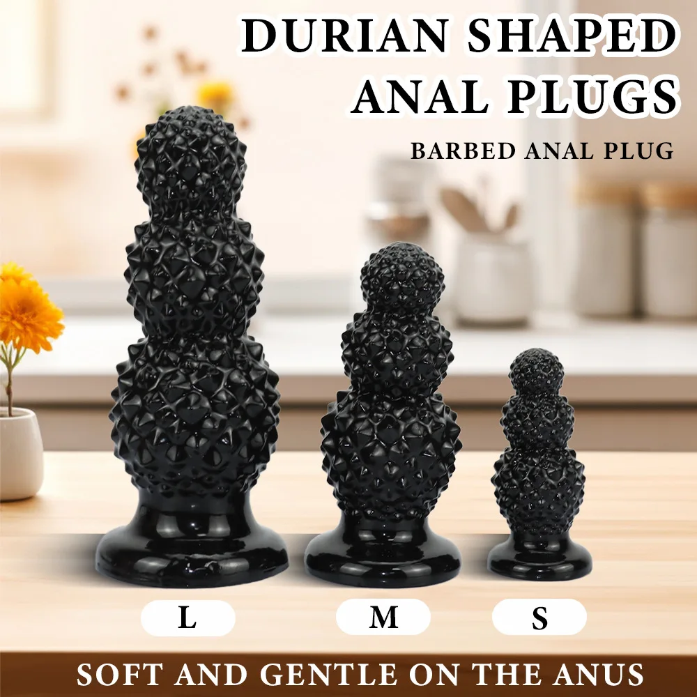 Alien Anal Plugs Lychee Shape Multi-Size Anus Asshole Dilator Prostate Massager for Men and Women Adult Masturbation Sex Toys