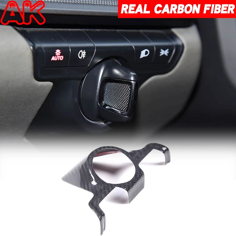 Накладка на переключатель фар из настоящего карбона для Porsche 911 992 2019-2024 (для автомобилей с левым/правым рулем), детали для декора салона автомобиля.