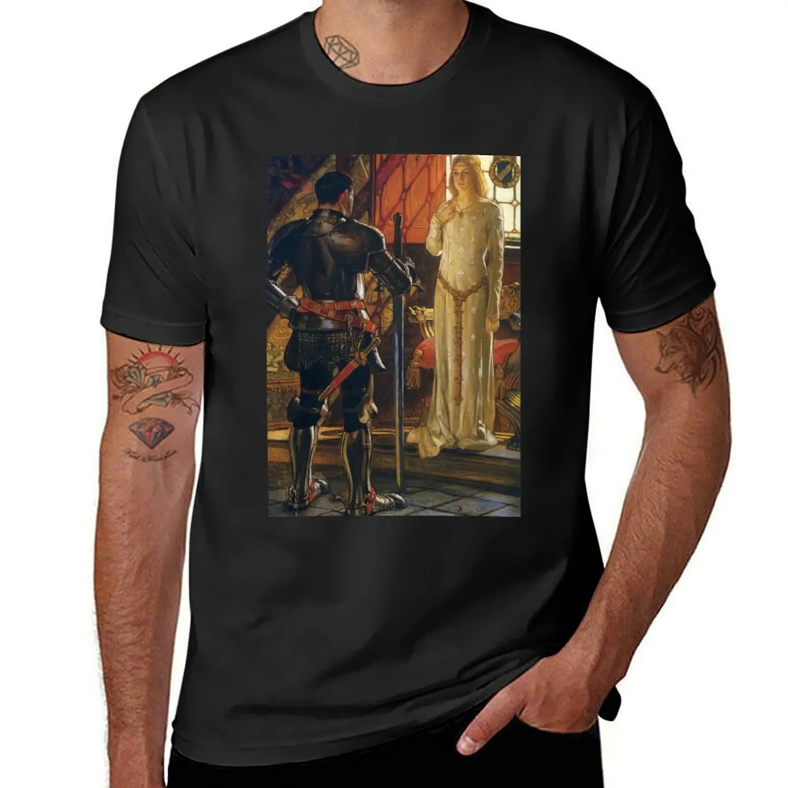 

Joseph Christian Leyendecker, Medieval T-Shirt blacks sweat customs mens white t shirts