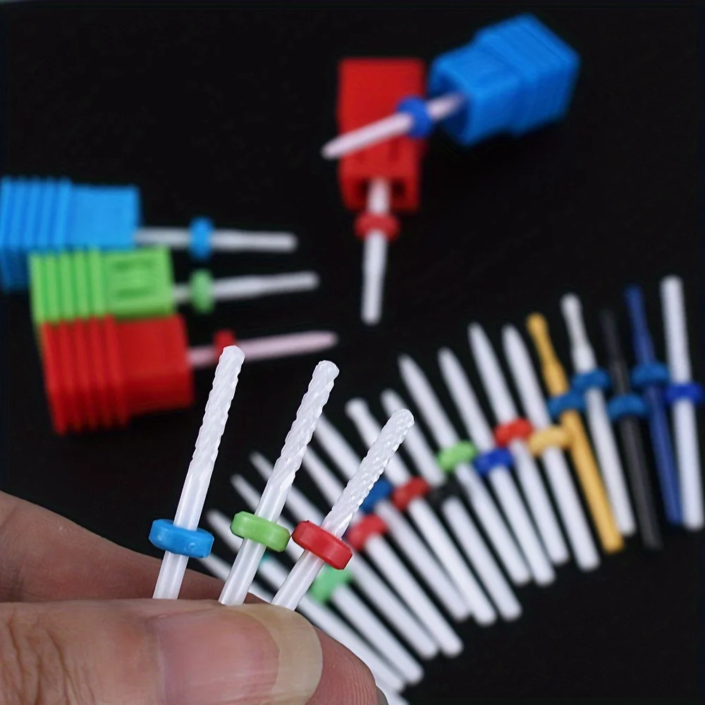 1 pz fresa in ceramica punte da trapano per unghie trapani elettrici per manicure pedicure punte per mulino macchina file accessori per nail art strumento