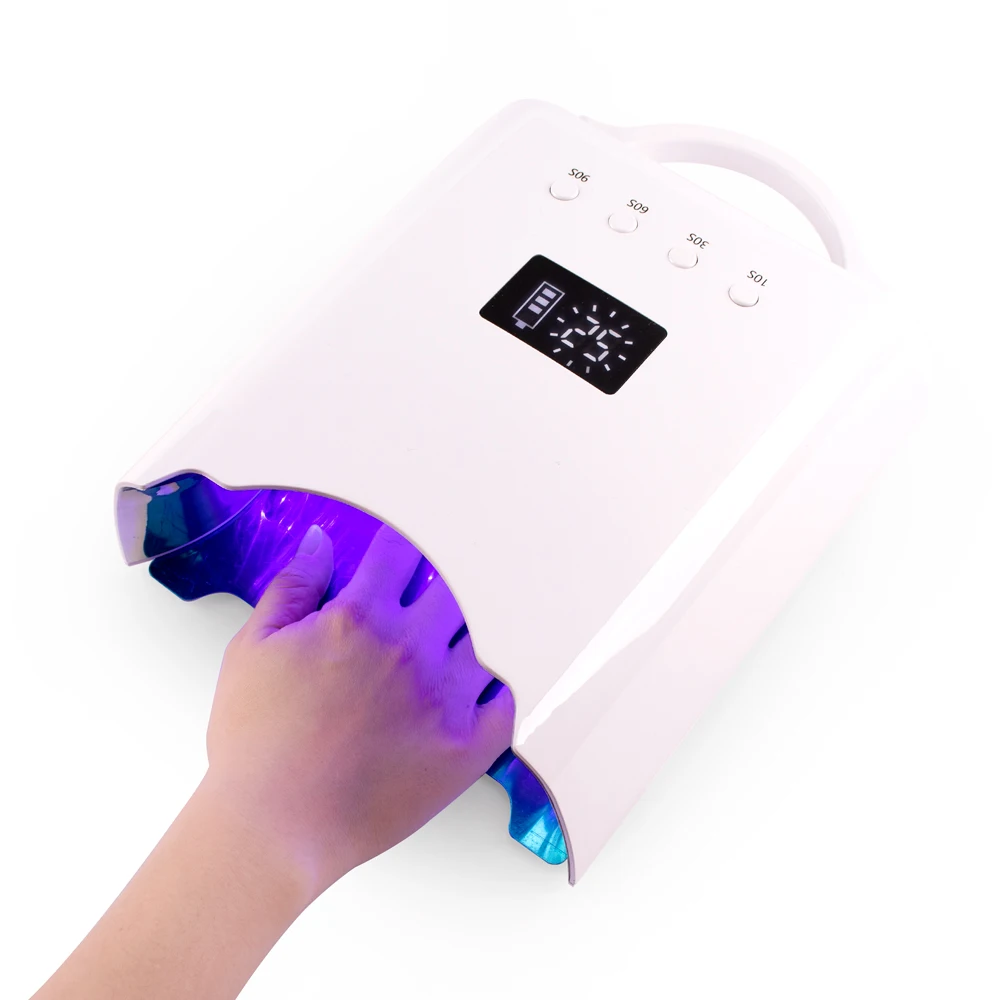 LED Lamp Type Cordless Nail Dryer Rechargeable UV Gel Curing Machine