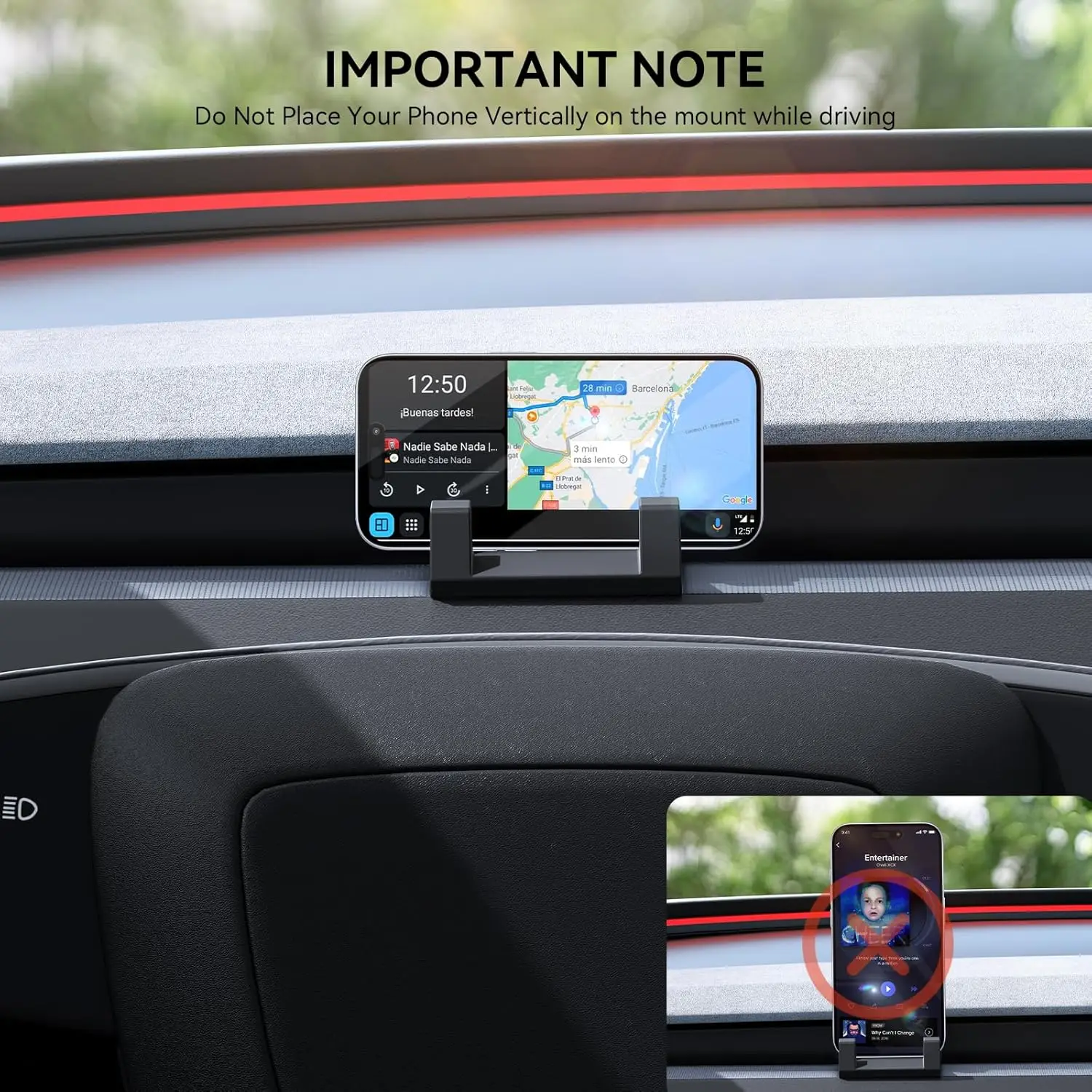 ل تسلا نموذج Y جونيبر 2025 سيليكون الهاتف جبل نموذج 3 هايلاند 2017-2025 أيضًا وظائف أيضًا تنفيس هوك وحامل مكبرة