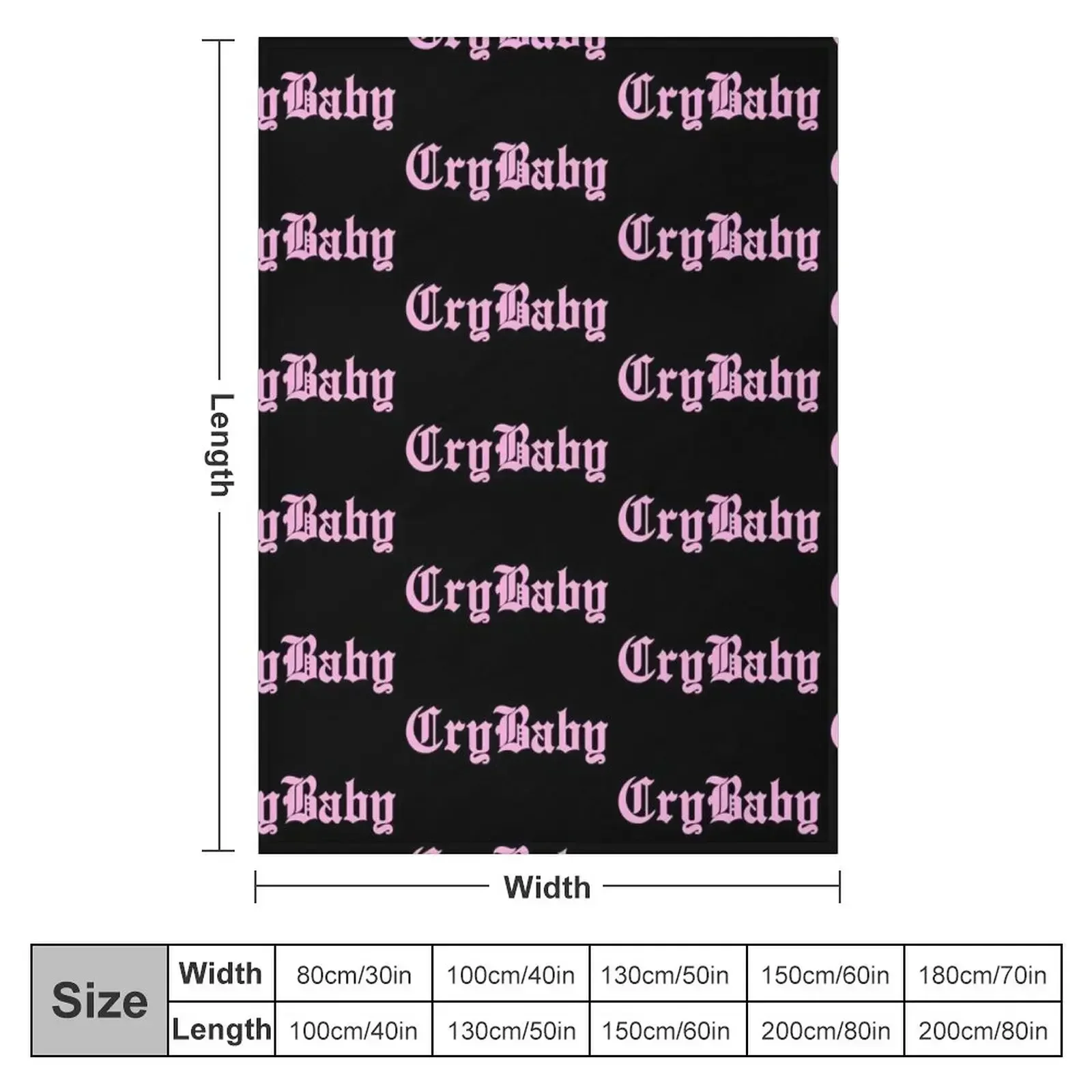 New Peep Style Lil Crybaby Cry baby Throw Blanket Luxury Designer Decorative Sofa Blankets