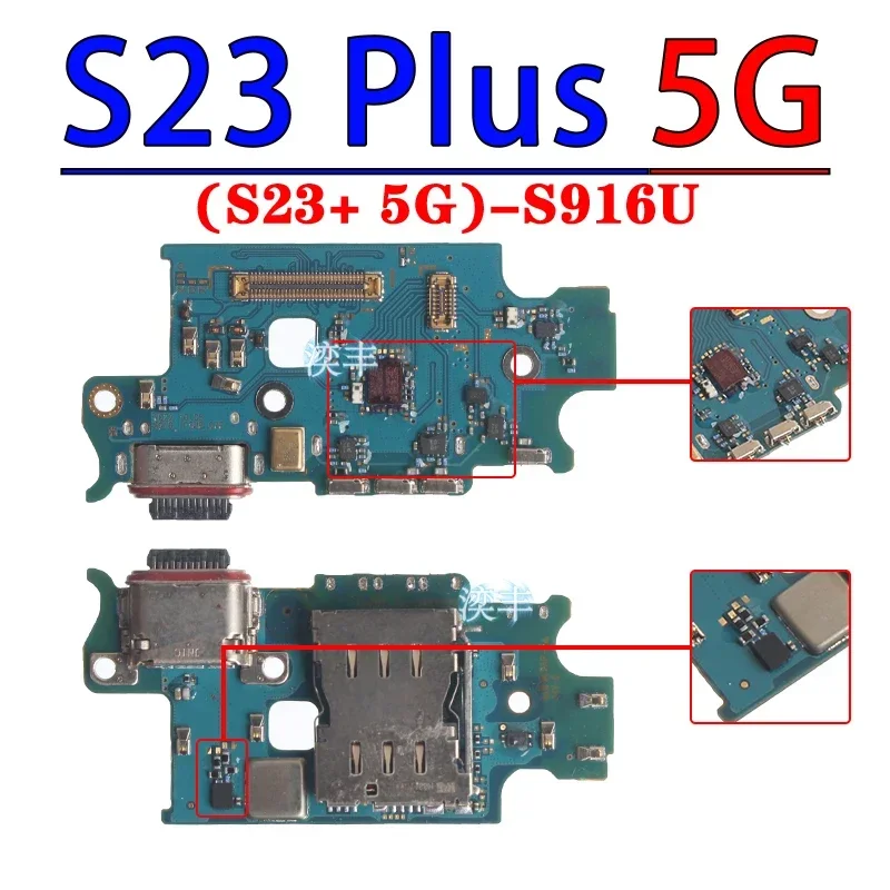 Usb Dock Charger Port for Samsung Galaxy S23 S22 Plus Ultra S901 S906 S908 S911 S916 S918 B U N 0 Charging Board Module