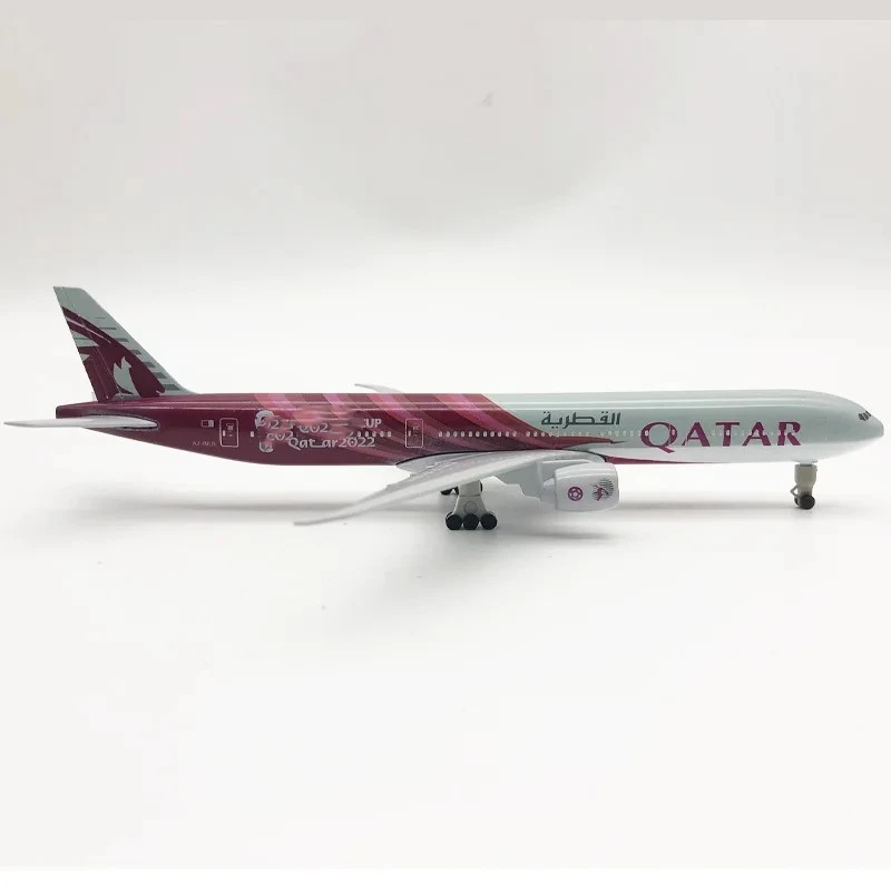 20cm aeroplani Qatar Airways Boeing B777 modello aereo aereo in metallo Diecast Model kit giocattoli regalo da collezione