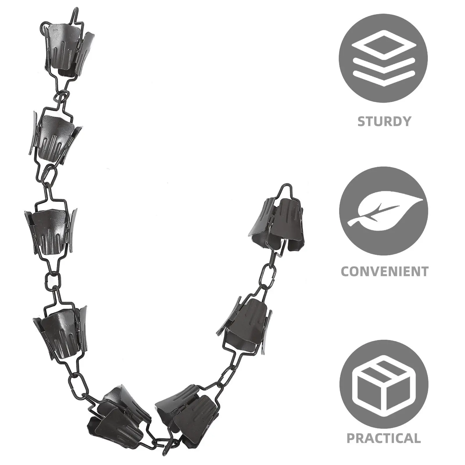 

1pc Japanese Style Rain Chain Decorative Downspout Drain Gutter Outdoor Garden Home Replacement Aluminum Alloy