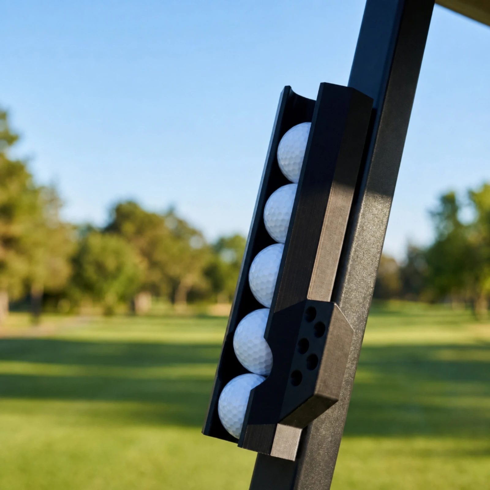 Golf Ball Holder with Tee Slots Adhesive-Backed Golf Ball Holder Organizer Quick Access Slim for Golfers