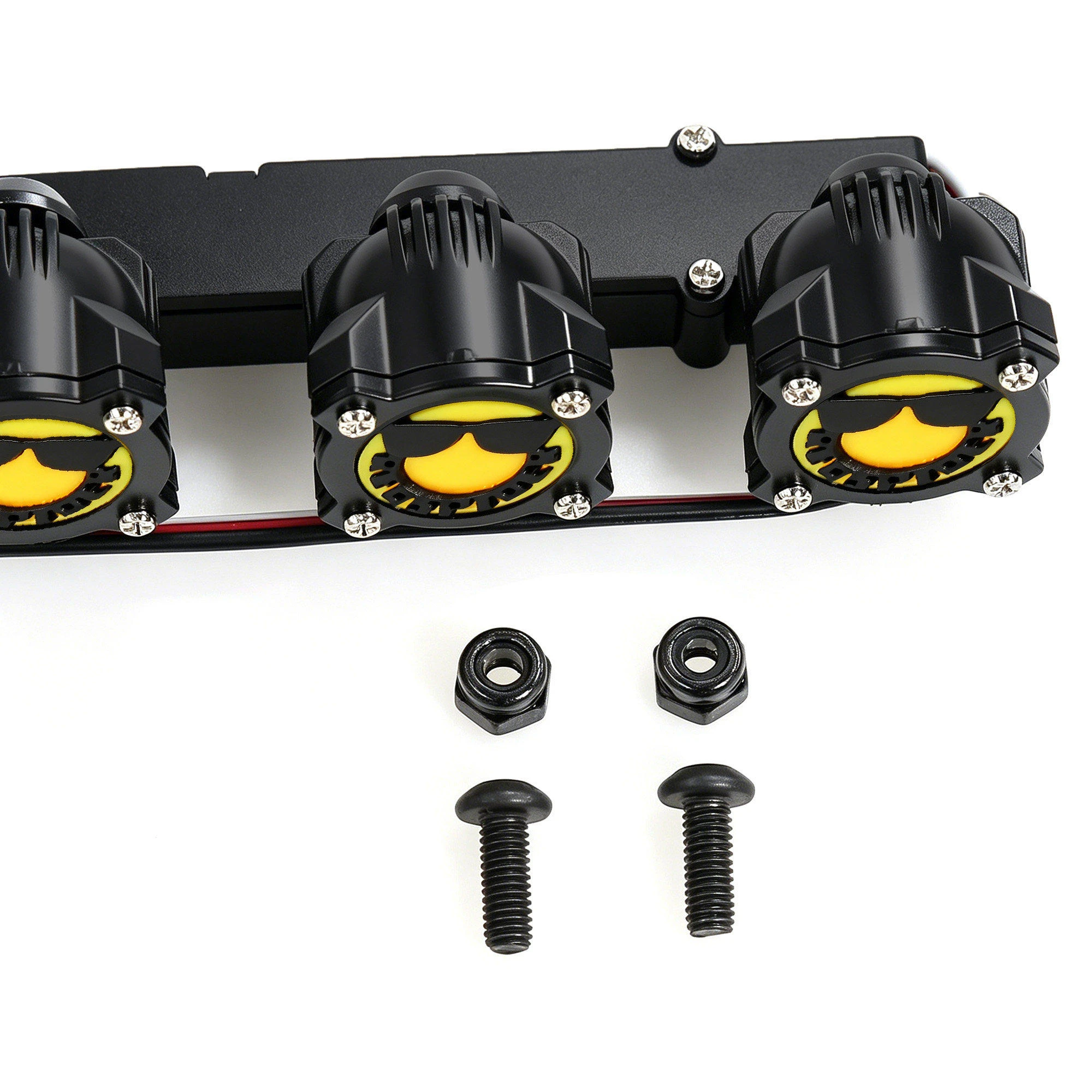 RS Dachleuchten Geisterkopf-Lampe Smiley-Gesichts-Licht für 1/10 1/8 RC Modellauto Crawler Modifikationszubehör – Detail 12