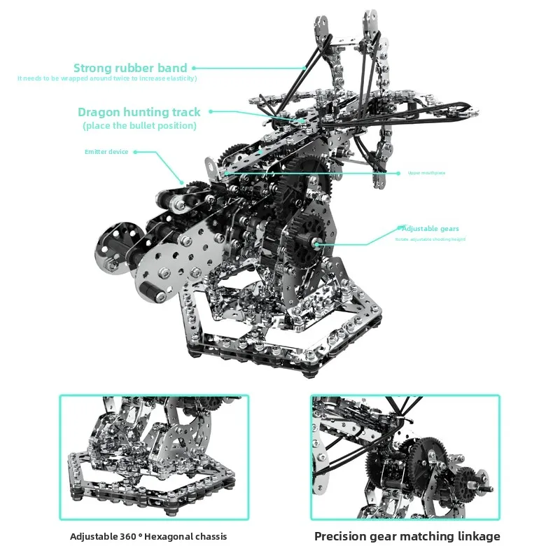 

Metal Assembly Model Mechanical Precision Building Block Difficult Toy 8-12 Years Old Boy Adult Hand-assembled Tank