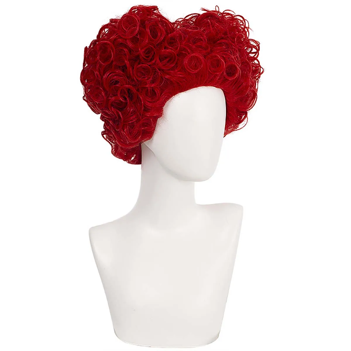 Halloween Cosplay Short Spiral Curly Red Queen Cosplay Wig