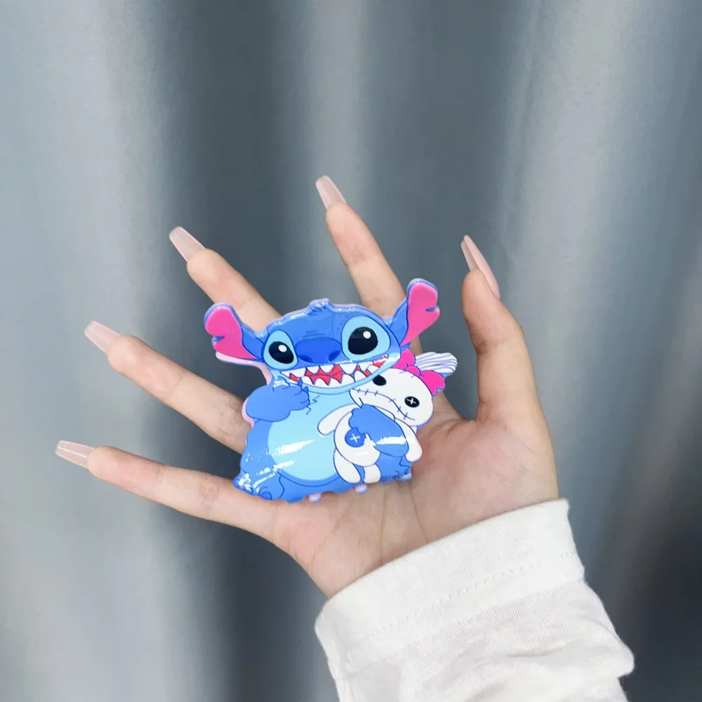 Disney Cartoon Anime Hairclips For Girl Acrylic Lilo & Stitch Hair Claw Women Cute Stitch Summer Party Hairpins Kids Friend Gift