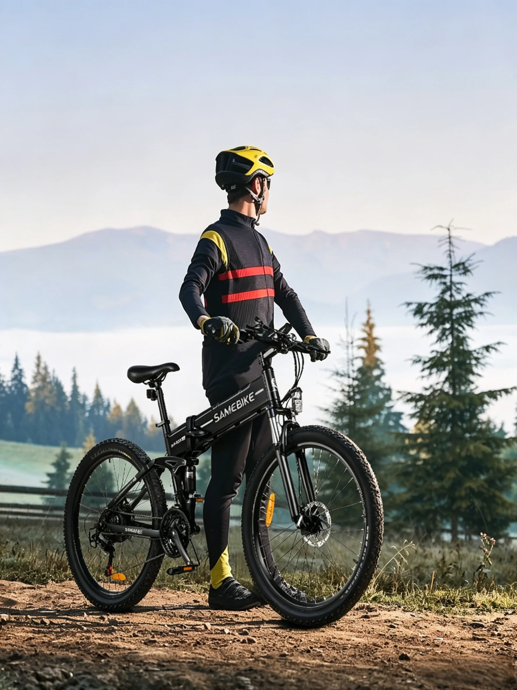 AliExpress SAMEBIKE LO26-II Mountain Electric Bike,Folding Electric Bicycle with 48V14AH Removable Battery, 26"Ebike Range 60-100KM