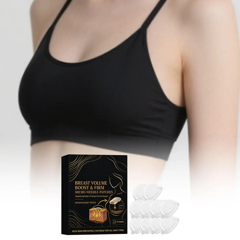 Breast Volume Boost & Firm Microneedles Patch Breast Enhancement Targeted Skin Nutrition Deep Hydration For Fuller Looking