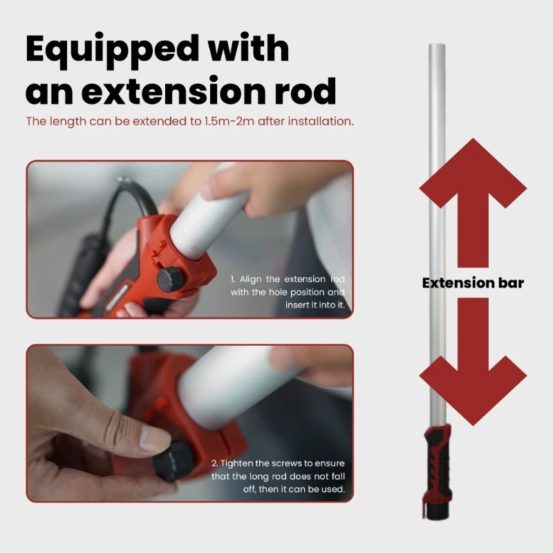 Sander 1390W Electric Sander Variable Speed 900-1200RPM Wall Sander Ceiling Sander LED Light Extendable Handle