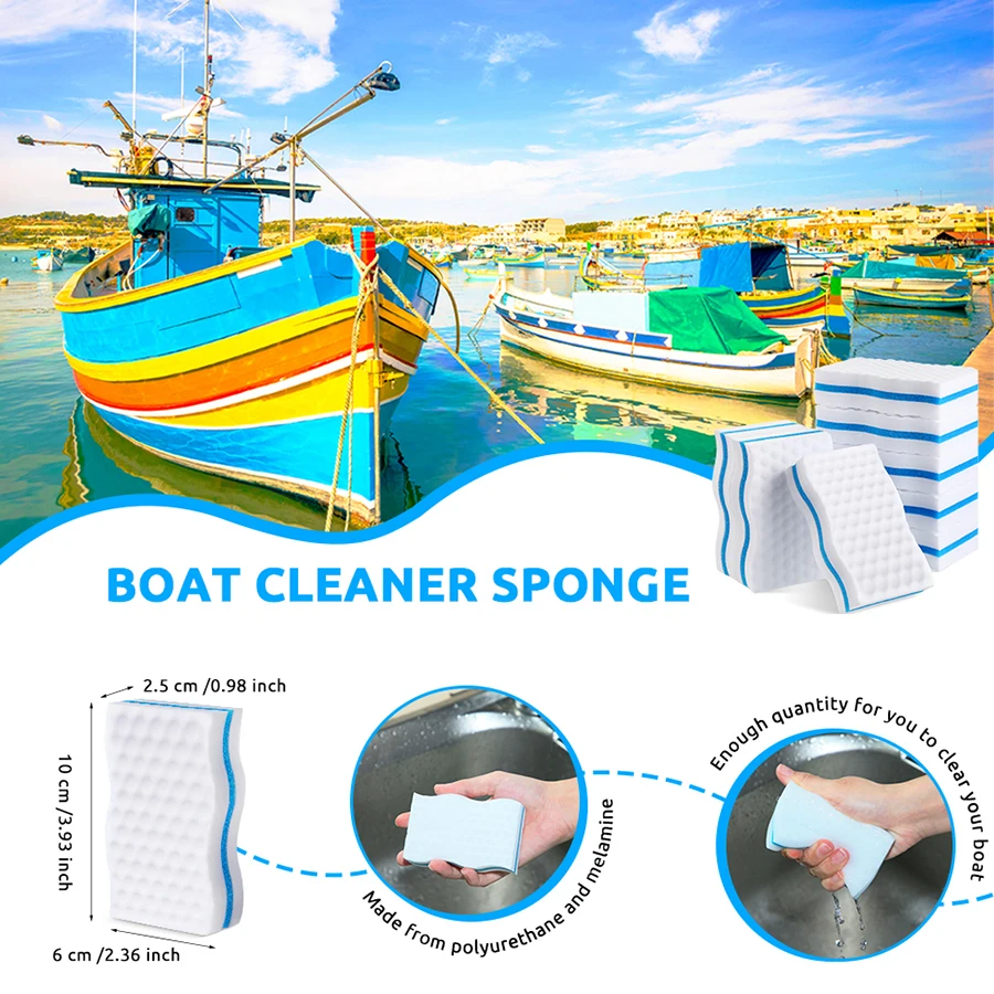 5 Pack Boat Scuff Erasers Boat Sponge for Cleaning Streak Deck Marks Magic Boating Accessories