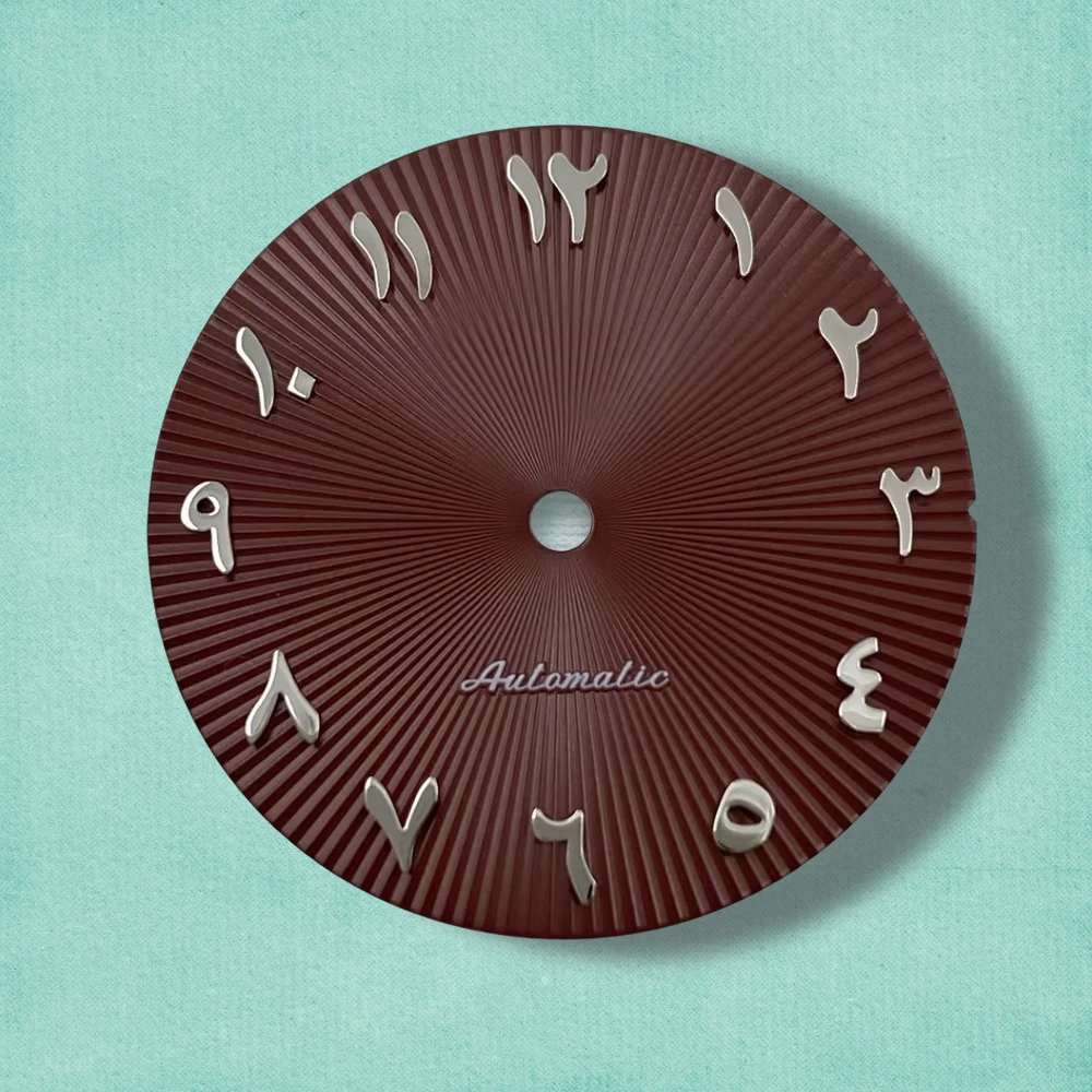 28.5mm S Logo Arabic NH35 Dial For NH35/NH36/4R/7S Movement Crown NH35 High-Quality Accessories Complete Range Of Colors ﻿