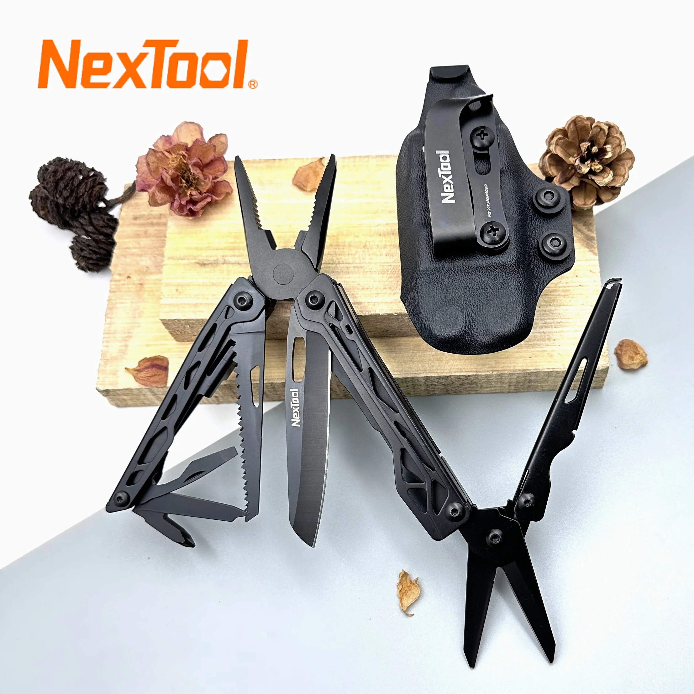 

NexTool Black Knight 11-In-1 Multi-function Camping Tools Knife Outdoor Survival Folding Pliers Scissors Hand Multitool Tool Kit