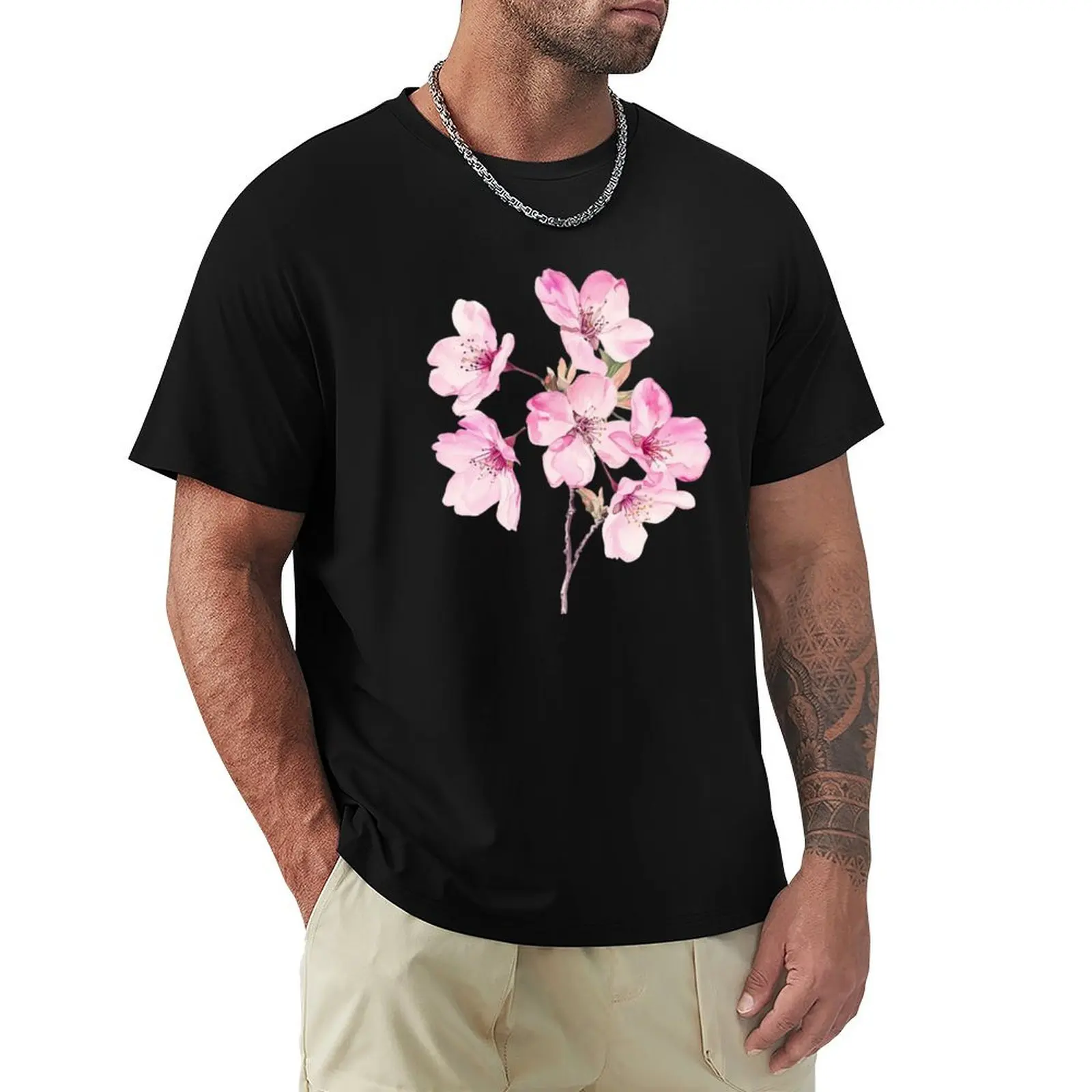 

Pink Cherry Blossoms ~ Sakura T-Shirt luxury t-shirt funny costumes fashion shirts shirts graphic tee men