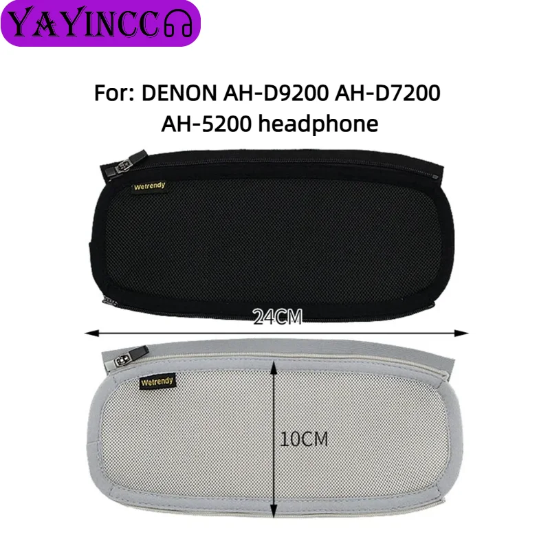 

Headphone HeadBeam Cover for DENON AH-D9200 AH-D7200 AH-5200 Earphone Zipper knitted fabric headband protective 2.11