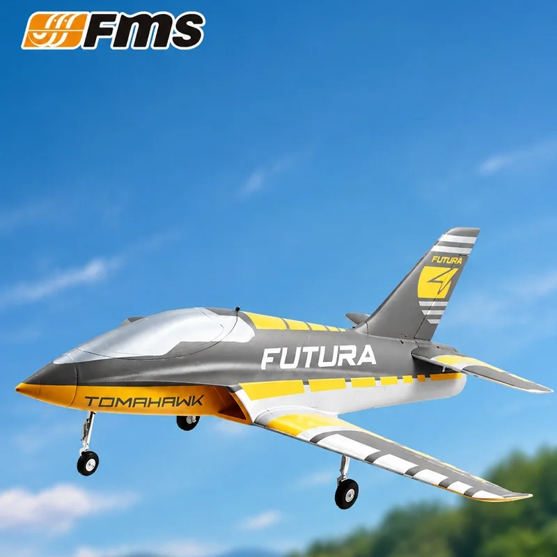 FMS 64mm Futura EDF RC Jet Scale Fixed Wing Sport Electric Ducted Fan Remote Control Airplane Beginner to Intermediate RC Model
