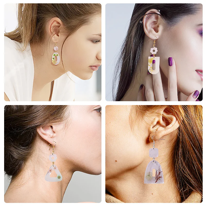 Earring Pendant Silicone Mold Epoxy Resin Mixed Style Jewelry Making Casting Molds DIY Charms Pendant Mould Creative Craft DIY