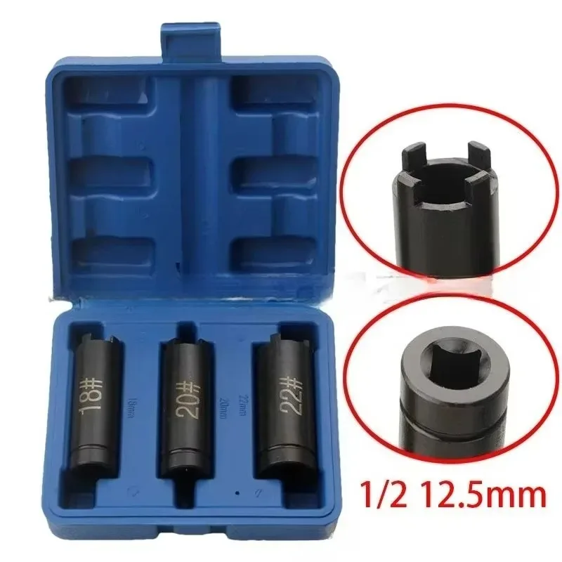 

Motorcycle Clutch Nut Removal 3 PCS Four-claw Sleeve 18mm 20 for Motorcycle Repair Wrench Tool Starter Disk Removal Tool