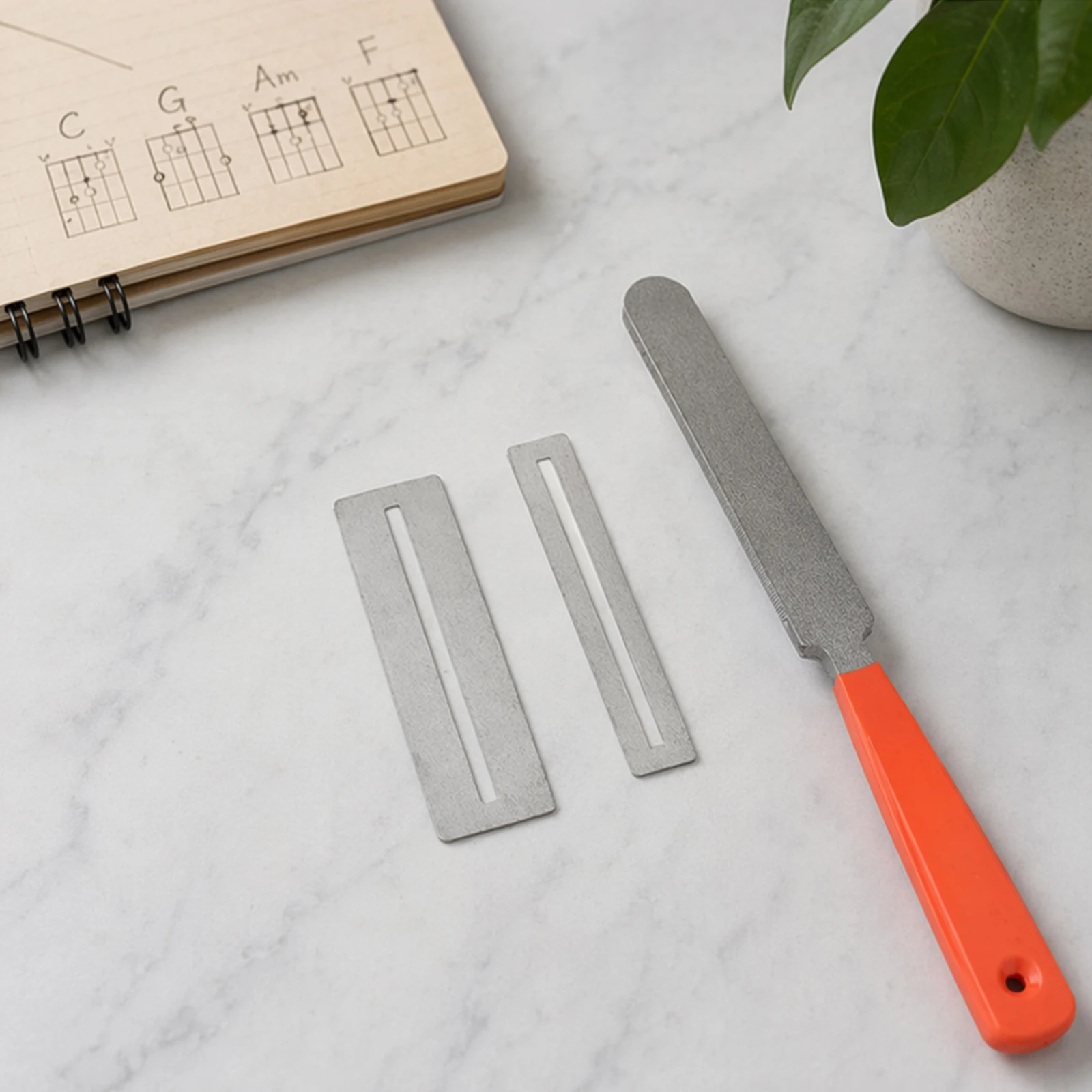 Fret End Dressing File Wear Resist Guitar File Tool Multifunctional Guitar Fret Crowning Files for Rounding Shaping Deburring