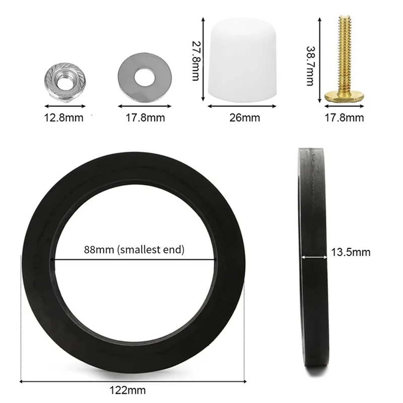 Piezas del kit de sello de inodoro RV para 385311652   Kit de sellado para inodoro RV y 385311658   Sello de descarga para inodoro RV, para inodoro Dometic 300/310/320 RV