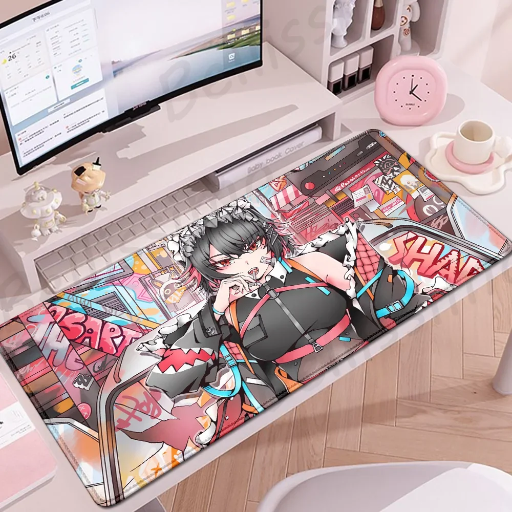 Zenless Zone Zero Mouse Pad ZZZ Ellen Mousepad كبير لوحة المفاتيح الحصير XXL PC خزانة ممتدة حصيرة مكتبية ملحقات المكتب Playmat