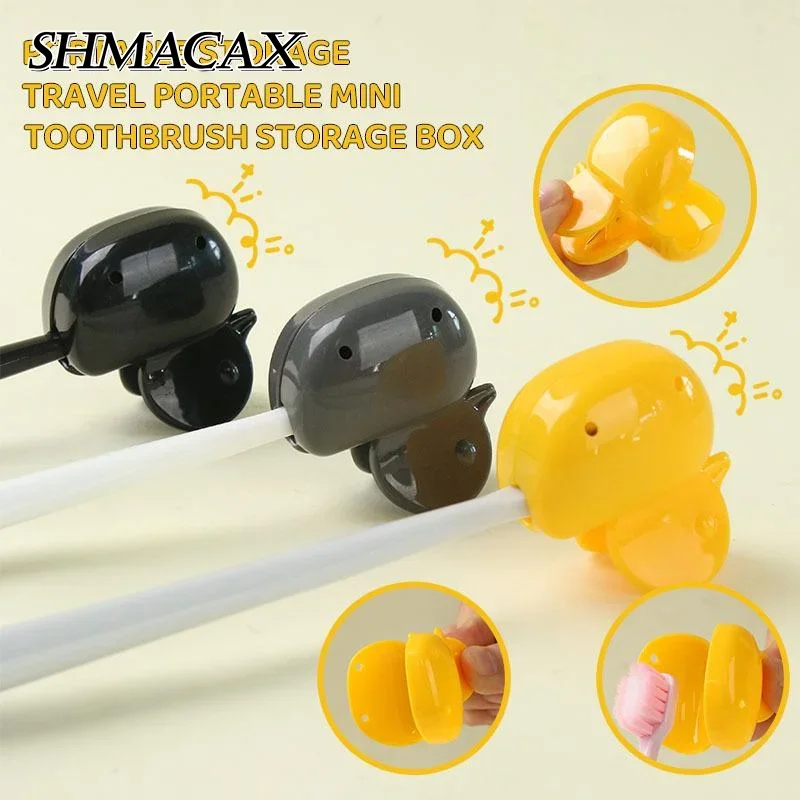 

Portable Toothbrush Head Cover Clips Plastic Dustproof Toothbrush Protector Caps For Travel Hiking Camping Bathroom Accessories