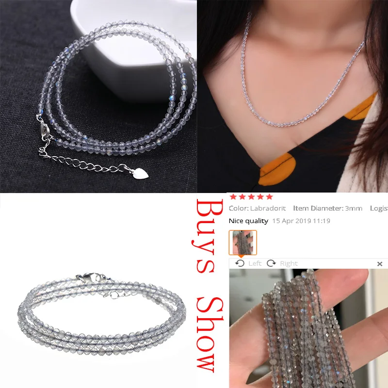 AAA Natural Stone Gray Labradorite Beads Faceted Labradorite Loose Beads 2 3 4 5 6 8mm For Bracelet Necklace Jewelry Making