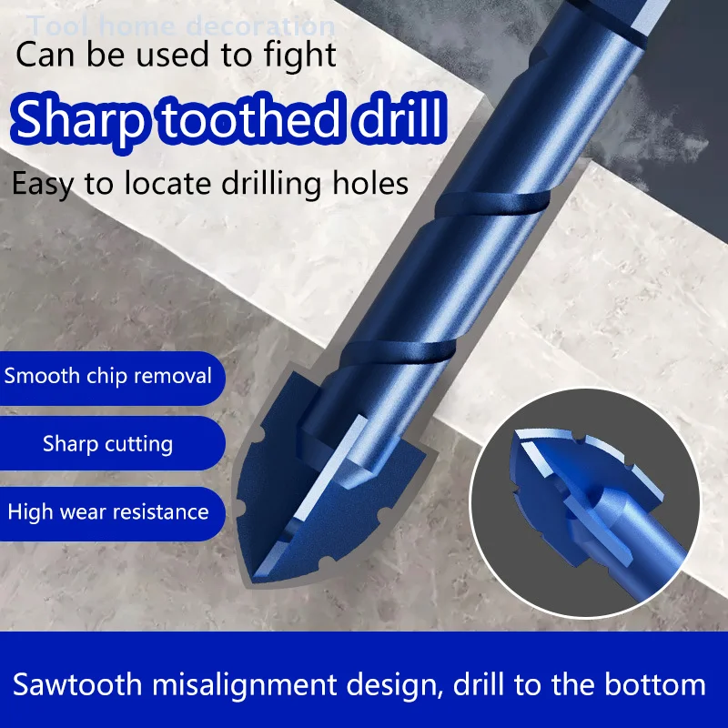 High Hardness Eccentric Drill Precision Drilling 6/8/10/12/14mm Glass Tile Ceramic Punching Rock Slab Drill Bit Offset Cutting