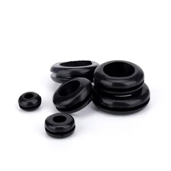 Espessura Rubber Seal Ring, Oil Sealing Grommet Gasket para Protege Wire Cable, Hole Protection Ring, Shim Washer Hardware, 20Pcs