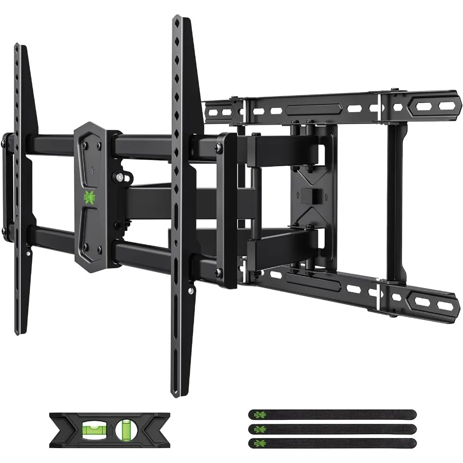 

Full Motion TV Wall Mount for 4284 Inch TVs with Dual Articulating Arms for Tilt Swivel Extension Fits 16 18 or 24 Inch Studs S