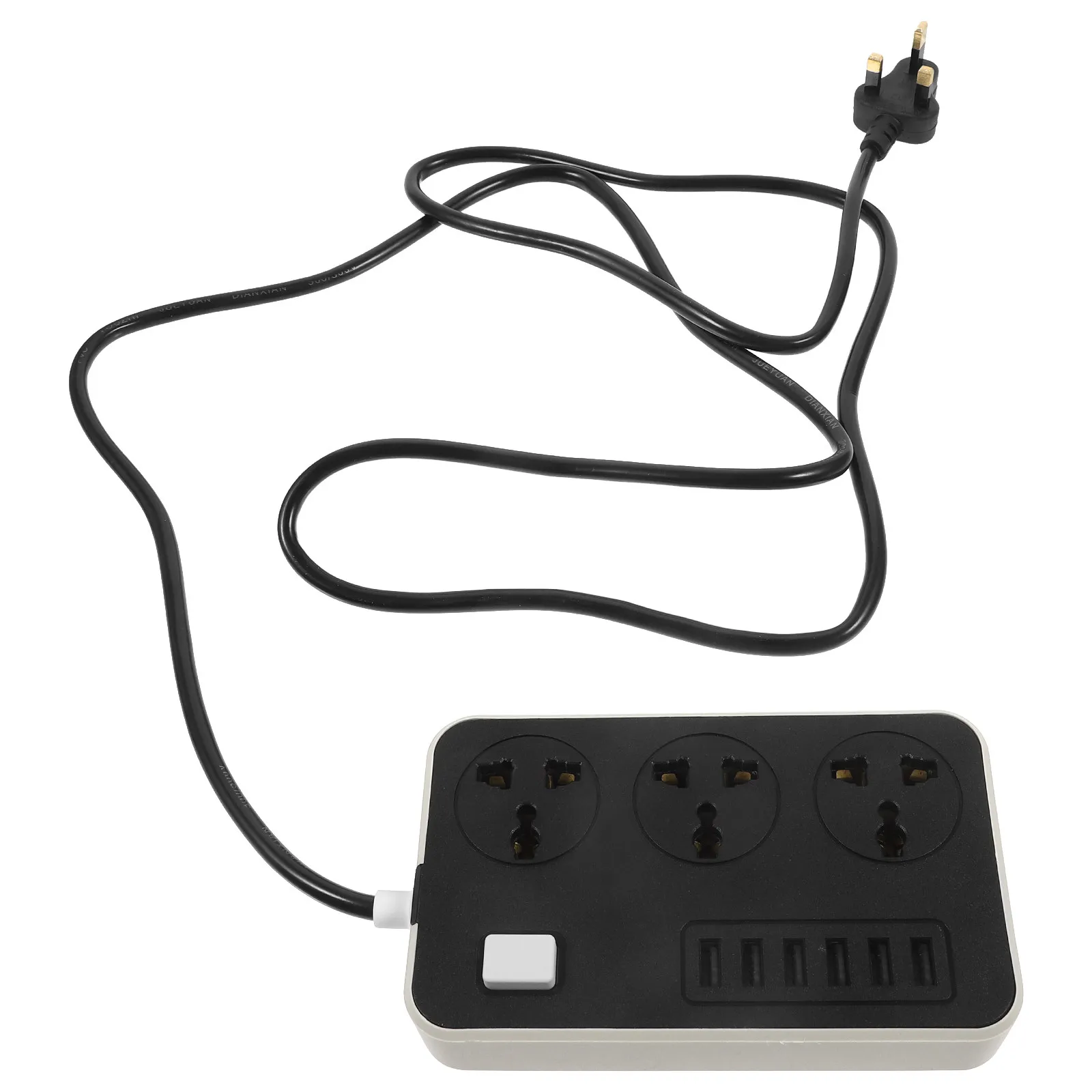 Power Strip Extension Socket Uk Plug USB Charging Ports Multifunctional Built-in Switches 2 Meter Cable Household Power Outlet