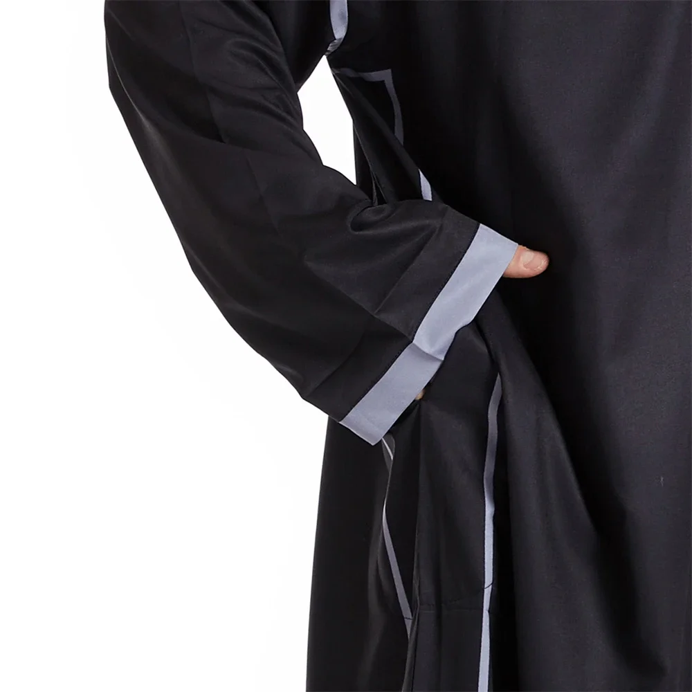 Islam Männer Kapuzen Maxikleid Jubba Thobe Saudi Arabisch Robe Marokko Kaftan Dubai Türkei Abaya Muslimische Kleidung Ramadan Abayas Kleid