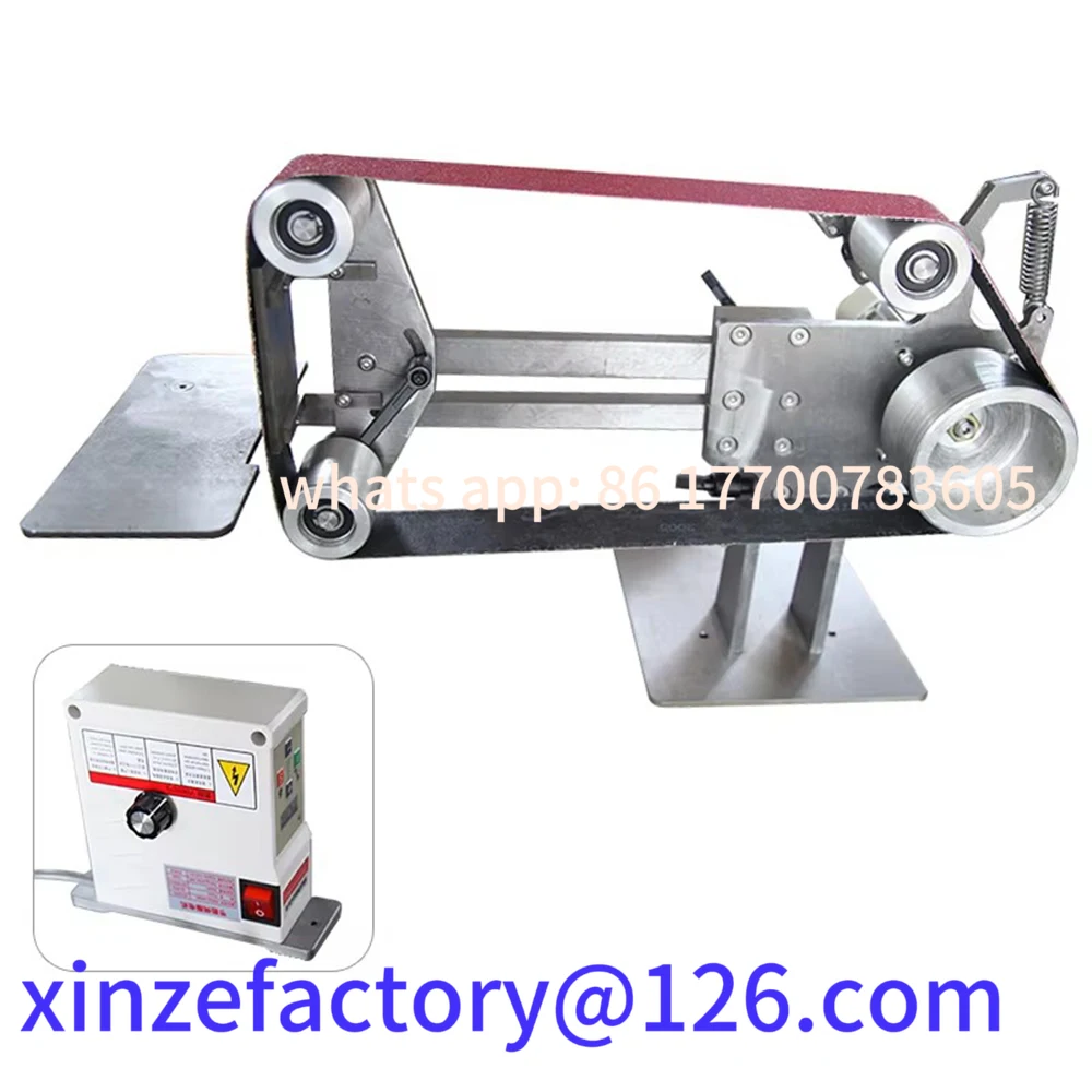 

Customizable Electric Belt Grinder Machine Industrial Grade Vertical & Horizontal Belt Sander 1200x50mm Polisher Sharpener Polis