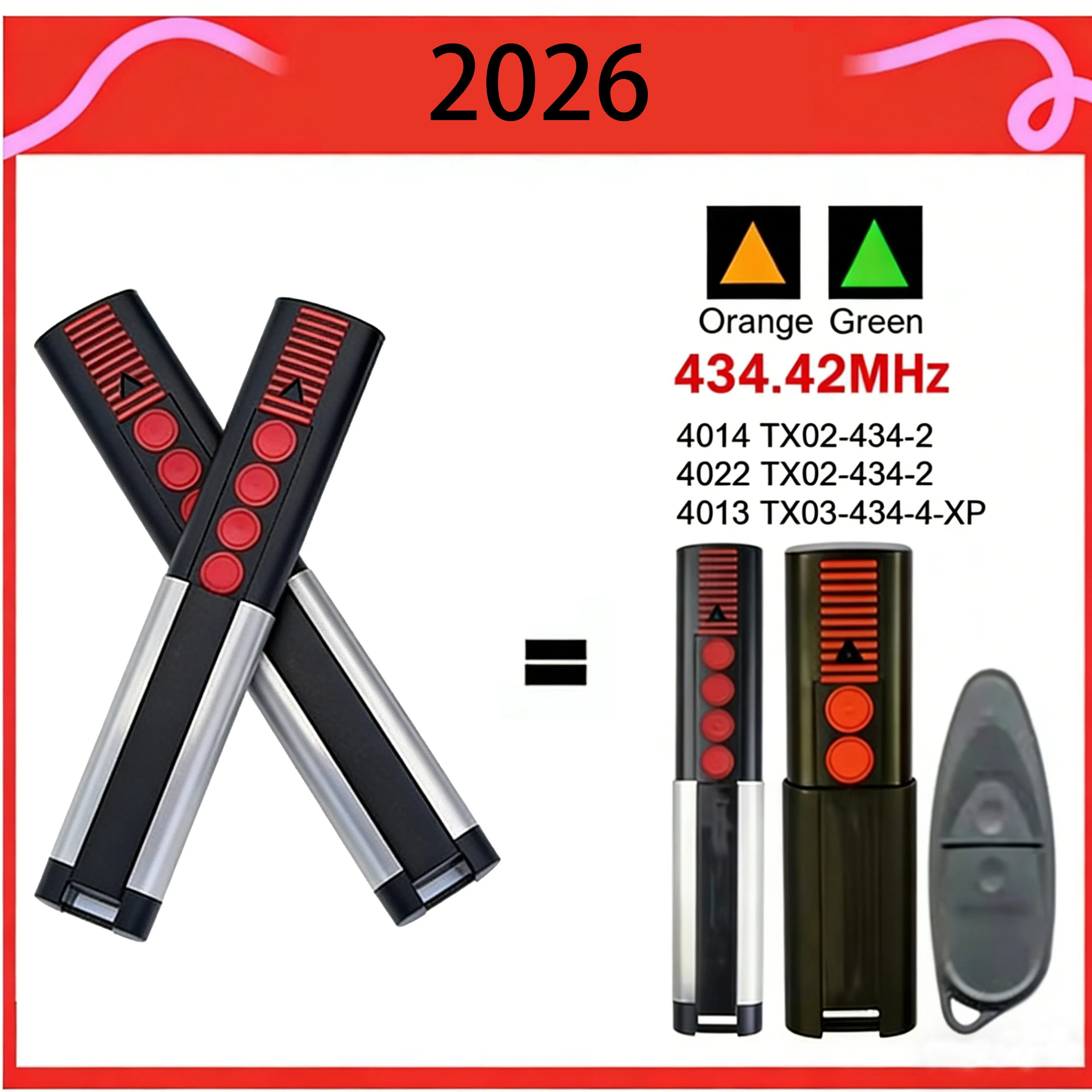 Rolling Code 4 Channel 868MHz Clone Handheld Keychain Remote Fit 4020 4025 4026 4031 APERTO Series Garage Opener