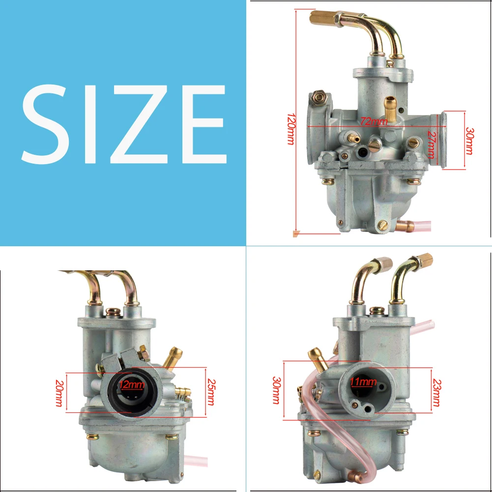 Motorcycle Carburetor For Yamaha PW 50 PW50 Yzinger Y-Zinger 1981-2023 Minibike Dirt Pit Bike OEM Carb Carburador Accessories