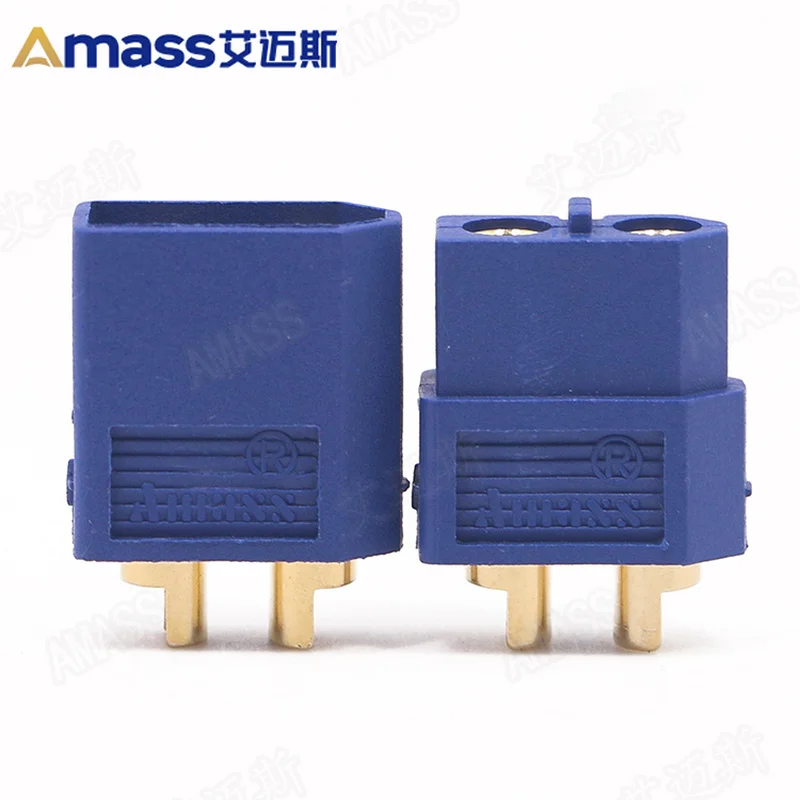 Ames Xt60 Blue 3.5mm Gold-plated Banana Plug T-interface Connector Amass Hot Selling Model Accessory