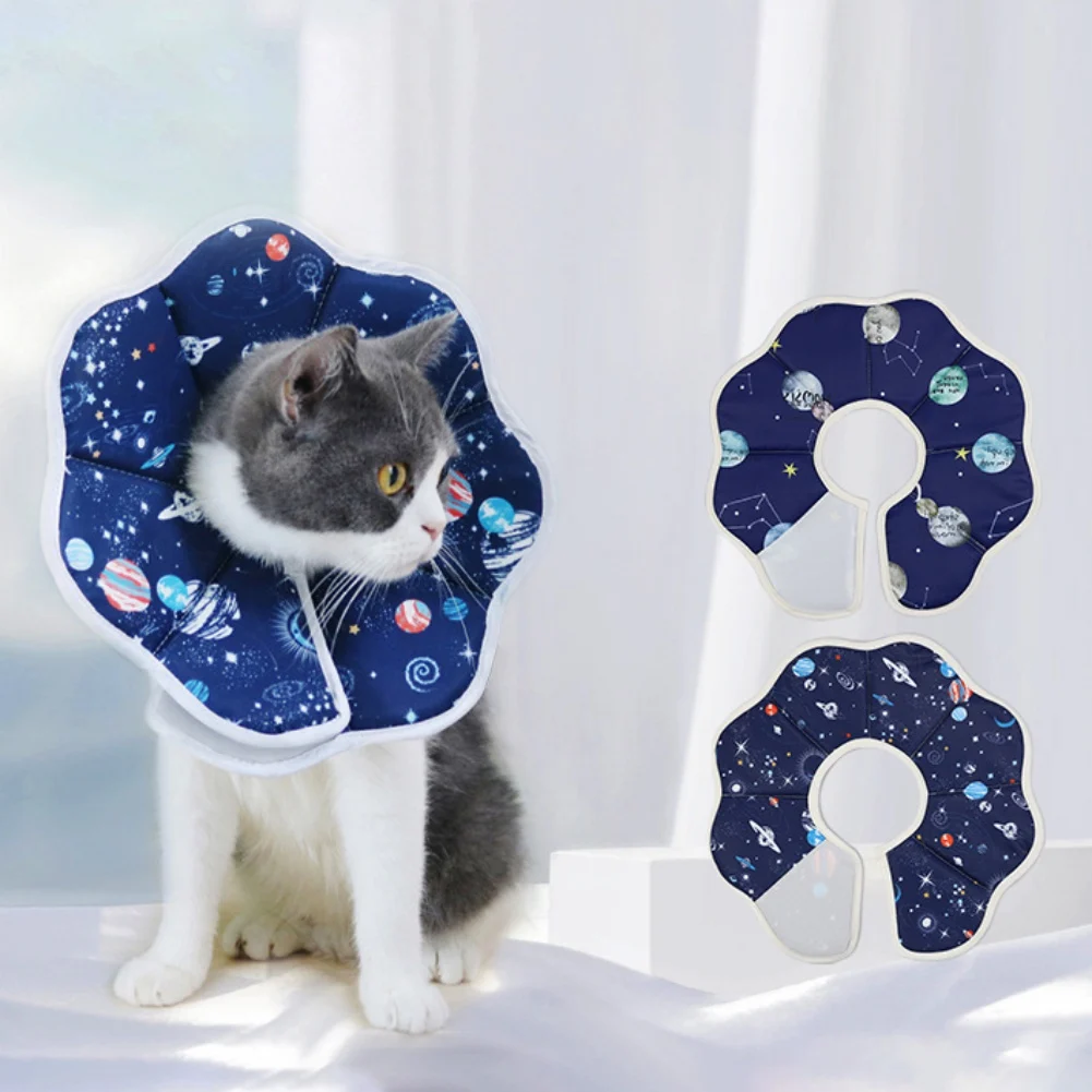 Cat Cone Elizabethan Collar For Dogs Cats Protective Recovery Cone For Dogs Cats Anti-Bite Lick Pets Cone Cats E-Collar S M L